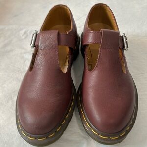 Doc Martens Mary Jane’s. US size 7, UK size 5. Dusty Cherry red colour.